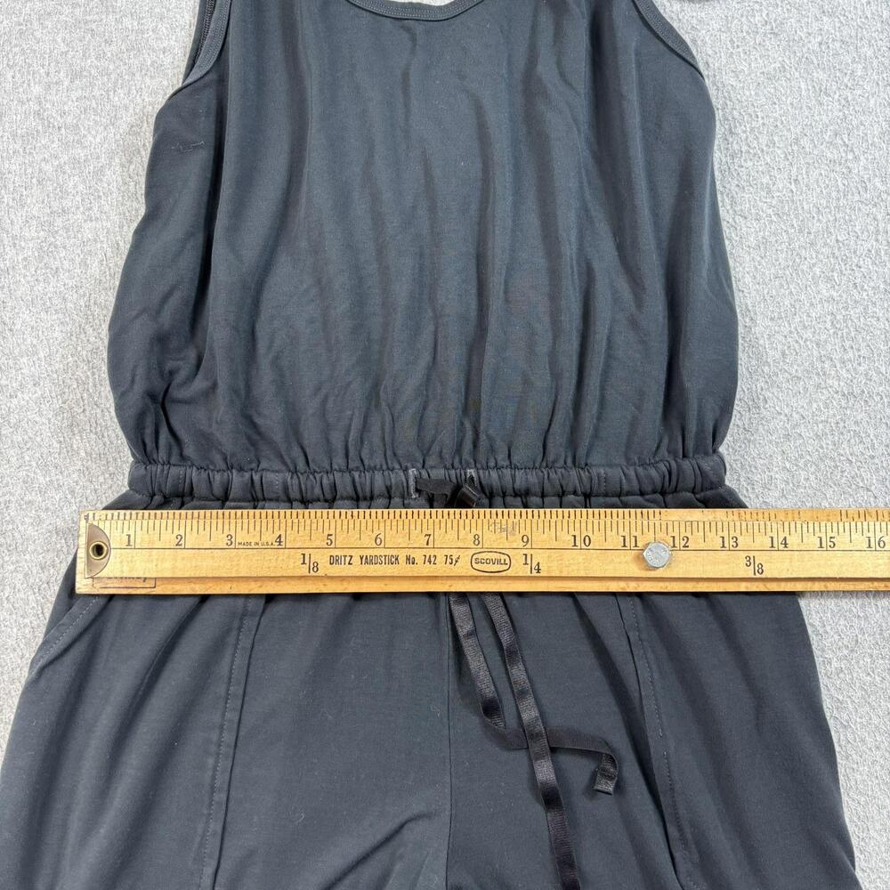 Backcountry Jumpsuit Women Small Black Sleeveless Jersey Drawstring Pockets USA - Picture 7 of 13